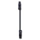 CELC1001TB ELDON 1 m câblage noir traversant, luminaire compact câblage traversant, pack noir de 1