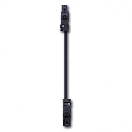 CELC1001TB ELDON Cableado pasante de 1 m negro, Cableado pasante de luminaria compacta, negro pack de 1