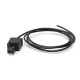 CELC3001PB ELDON Cable de conexión de 3 m negro, Cable de alimentación de luminaria compacta, negro pack de 1