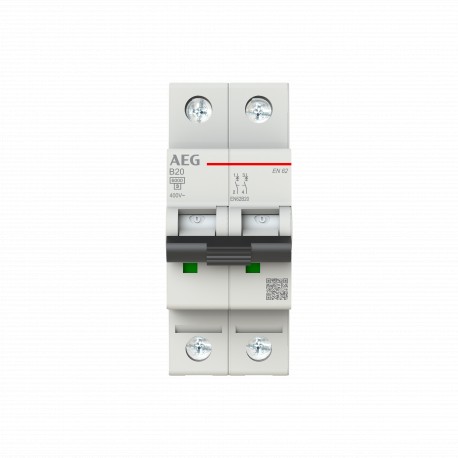 2CDS252088R0205 AEG Leitungsschutzschalter 2P B 20 A