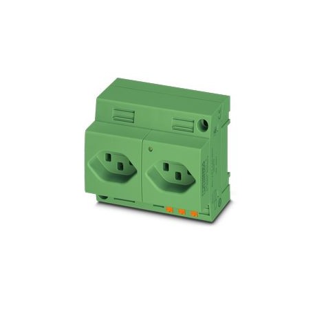 EO-J/PT/LED/DUO/GN 0804111 PHOENIX CONTACT Double socket
