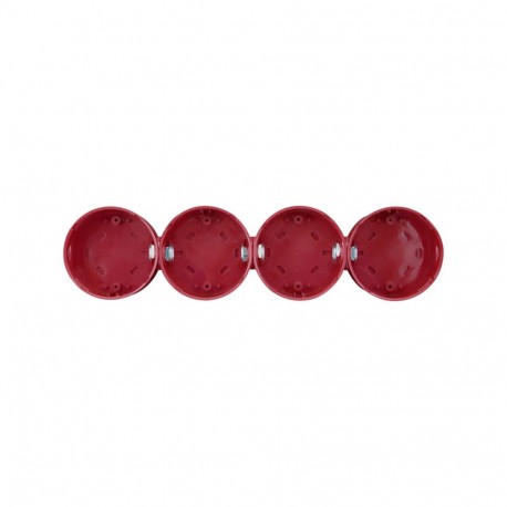 CB/4/R COMBI QUAD DEEP BASE RED 593009FULL-0322 EATON ELECTRIC CB/4/R COMBI QUAD DEEP BASE RED
