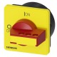 3LD9343-3C SIEMENS commande rotative, manette de commande rouge/jaune, déverrouillable avec un outil, 66x66 ..