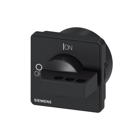 3LD9343-2C SIEMENS commande rotative, manette de commande noire, déverrouillable avec un outil, 66x66 mm, ve..