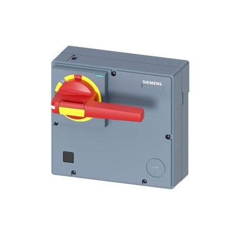 3VA9877-0EK15 SIEMENS front mounted rotary operator EMERGENCY OFF with door interlock IEC IP30/40 accessory ..