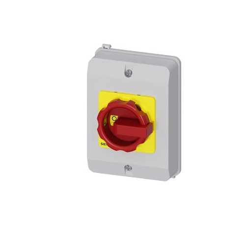 3LD9224-3GH SIEMENS jeu de commande rotative, commande rotative rouge/jaune, pour coffret en matière isolant..