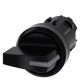 3SU1002-2FM10-0AA0 SIEMENS toggle switch, illuminable, 22 mm, round, plastic, black, selector switch, short,..