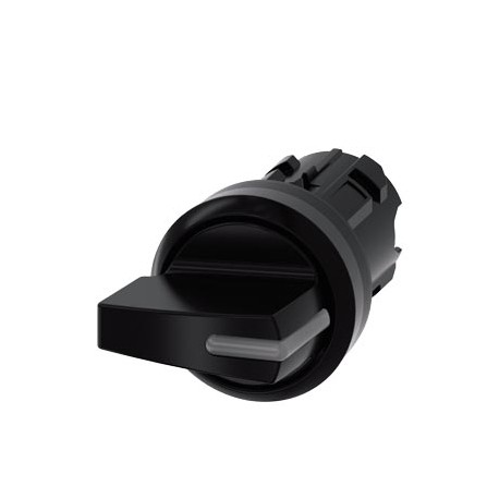 3SU1002-2FM10-0AA0 SIEMENS toggle switch, illuminable, 22 mm, round, plastic, black, selector switch, short,..