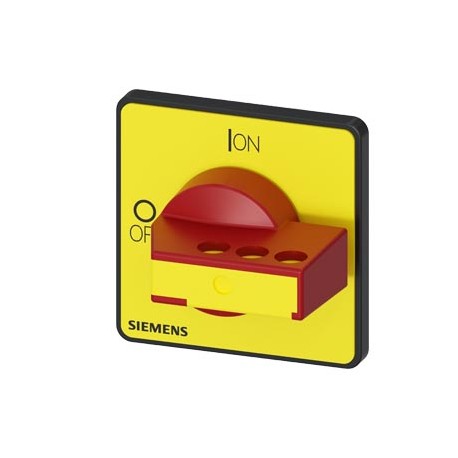 3LD9283-4G SIEMENS commande rotative, manette de commande rouge/jaune, pour coffret en matière isolante, ver..