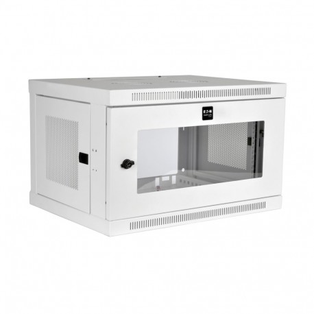 SRW6UWG EATON ELECTRIC SmartRack 6U Low-Profile Switch-Depth Wall-Mount Mini Rack Enclosure, Clear Acrylic W..