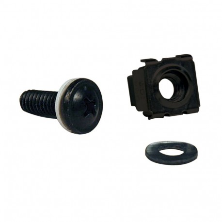 SRCAGENUTS EATON ELECTRIC Kit de ferragens SmartRack Square Hole com 50 parafusos e arruelas M6