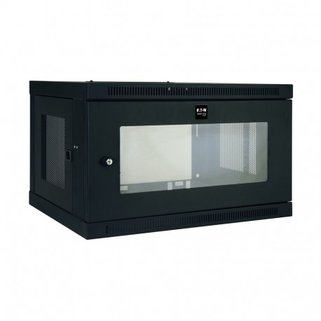 SRW6UG EATON ELECTRIC SmartRack 6U Low-Profile Switch-Depth Wall-Mount Mini Rack Enclosure with Clear Acryli..