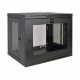 SRW9UG EATON ELECTRIC SmartRack 9U Low-Profile Switch-Depth Wall-Mount Mini Rack Enclosure, Clear Acrylic Wi..