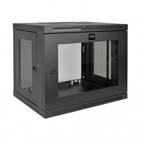 SRW9UG EATON ELECTRIC SmartRack 9U Low-Profile Switch-Depth Wall-Mount Mini Rack Enclosure, Clear Acrylic Wi..