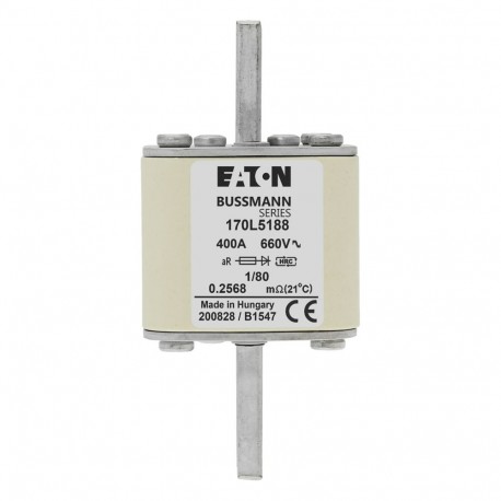 FUSE 400A 660V 1/80 AR 170L5188 EATON ELECTRIC 400A 660V 1/80 AR FUSE