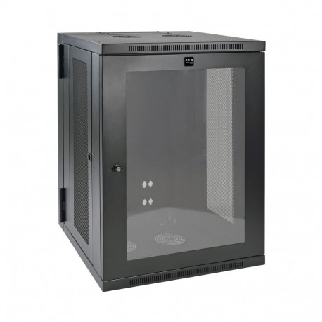 SRW18USG EATON ELECTRIC SmartRack 18U Low-Profile Switch-Depth Wall-Mount Half-Height Rack Enclosure, Clear ..