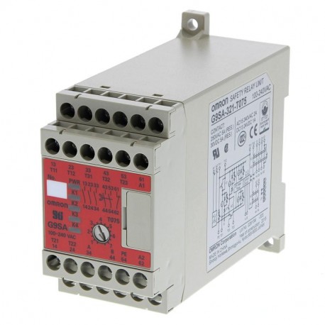 G9SA-321-T15 AC/DC24 G9SA6004B G9SA321T15ACDC24 OMRON Module de sécurité 3PST-NA SPST-NC DPST-NA Temp. HORS ..