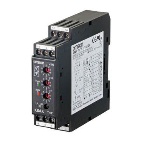 K8AK-TH11S 100-240VAC K8AK0030E K8AKTH11S100240VAC OMRON Relè di monitoraggio della Temperatura-0-999ºC/F 10..
