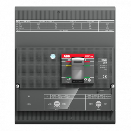 1SDA068326R1 ABB C.BREAKER TMAX XT4S 250 FIXED FOUR-POLE WITH FRONT TERMINALS AND THERMOMAGNETIC RELEASE TMA..
