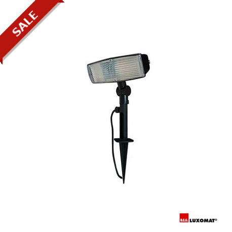 21020 LUXOMAT ECOLIGHT 18/P, black, with earth spike 