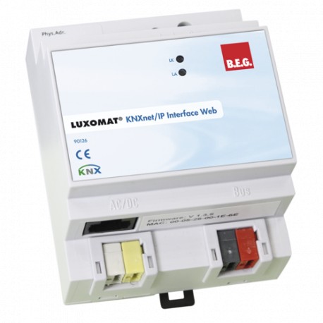 90126 LUXOMAT BEG Luxomat KNXnet/IP Interface Web 