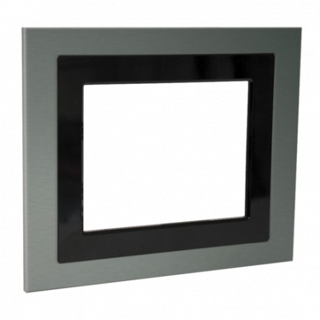 90138 LUXOMAT Rahmen für KNX Control Touch-Panel in Edelstahl-Optik
