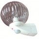 91306 LUXOMAT ALC-K / 360, bianco, 100W / E27 Globe Cristal