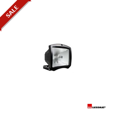 92350 LUXOMAT Floodlight 500W, black, for halogen lamps