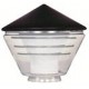94105 LUXOMAT Globe type Stuttgart, transparent/noir pour pied support AL2, ALC, AL20