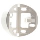 97004 LUXOMAT Socle d'angle pour RC-plus next, blanc