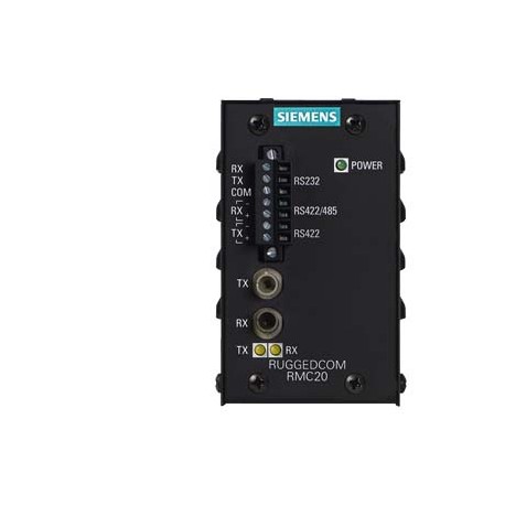 6GK6002-0AC03-0AA0 SIEMENS IL CONVERTITORE MULTIMEDIALE RUGGEDCOM RMC20 È UN CONVERTITORE SERIALE-FIBRA E FI..