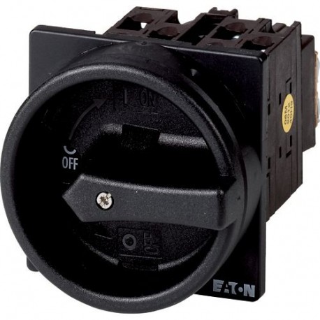 T0-1-8200/EA/SVB-SW 055483 EATON ELECTRIC Interrupteur général, 1p, Ie 12A, poignée noire, 0-1, 90°, montage..