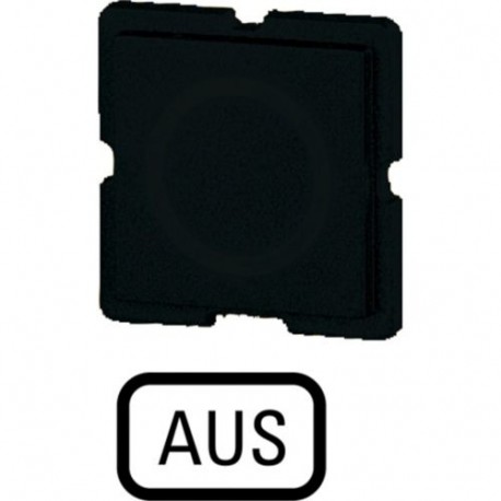 113TQ25 063749 EATON ELECTRIC Button plate, black, OFF