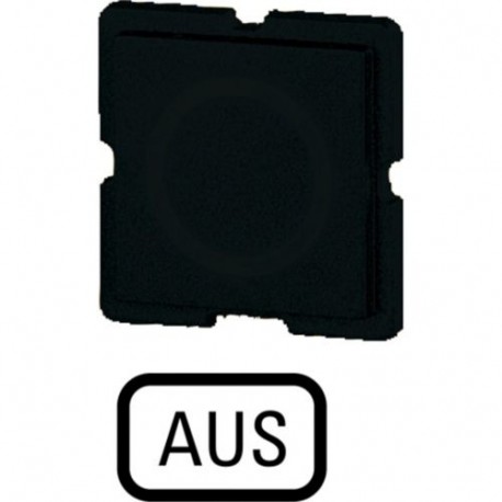 113TQ25 063749 Y7-63749 EATON ELECTRIC Étiquette, noire, ARRET