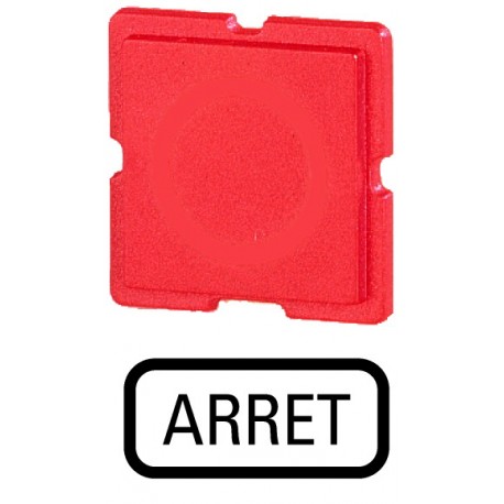 310TQ25 091446 EATON ELECTRIC Piastra Button, rosso, ARRET
