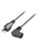 6ES7900-1DA00-0XA0 SIEMENS Cabo com conector IEC, EUA, 230 V AC, angular, para IPC e fontes de alimentação, ..