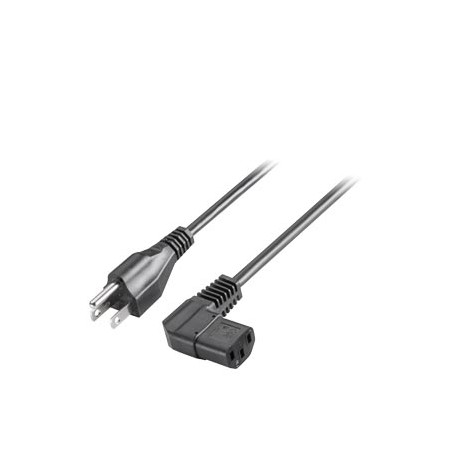 6ES7900-1DA00-0XA0 SIEMENS Cabo com conector IEC, EUA, 230 V AC, angular, para IPC e fontes de alimentação, ..