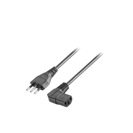 6ES7900-1EA00-0XA0 SIEMENS cabo com conector IEC, Itália, 230 V AC, angular, para IPC e fontes de alimentaçã..