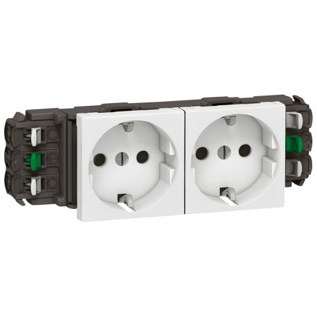 077402 LEGRAND MO-BASE 2X2P+T AUT. DLP BL