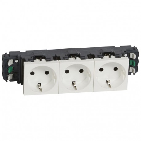 077403 LEGRAND PRESA MO 3X2P+T SCHUKO DLP