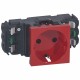 077411 LEGRAND MO-SOCKET 2P+T DLP SCH ROUGE