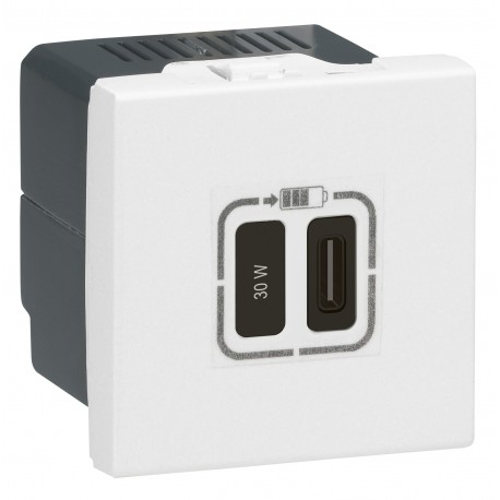 077585L LEGRAND MO-USB C 2M 30 Вт BL