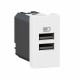 077660L LEGRAND MO-2USB A+A 1 мес 15 Вт BL