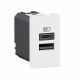 077670L LEGRAND MO-2USB A+C 1M 15W BL