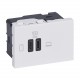 077673L LEGRAND MO-2USB C+C 3M 63W BL