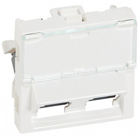 076502 LEGRAND МОЗАИКА RJ45X2 C5 UTP 2М 45Д