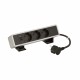 655133AB LEGRAND IN-ONDESK 3X2P+T+USB DC 15W AL