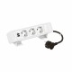 655133WH LEGRAND IN-ONDESK 3X2P+T+USB DC 15 Вт BL