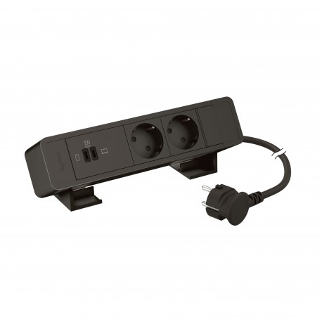 655135BK LEGRAND SUR BUREAU 2X2P+T+USB DC 63W NG