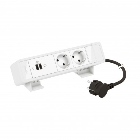 655135WH LEGRAND IN-ONDESK 2X2P+T+USB DC 63W BL